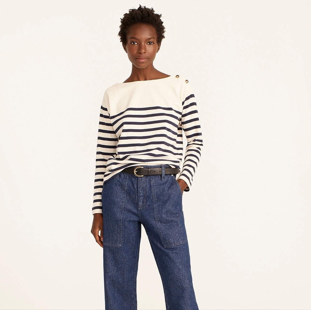 J.Crew Mariner cloth boatneck T-shirt (NWT)